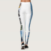 New York City NYC Pop Kunst Leggings (Achterkant)