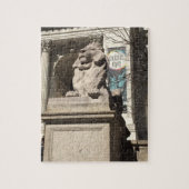 New York City NYC Public Library Lion Statue Legpuzzel (Verticaal)