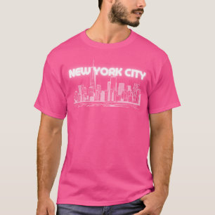 New York City NYC Silhouette Stadsliefhebber cadea T-shirt