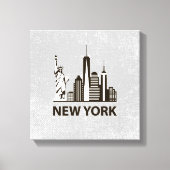 New York City | NYC Skyline Canvas Afdruk (Voorkant)