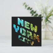 New York City NYC Skyline Downtown Manhattan Metro Kaart (Staand voorkant)