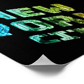 New York City NYC Skyline Downtown Manhattan Metro Poster (Hoek)