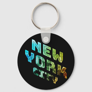 New York City NYC Skyline Downtown Manhattan Metro Sleutelhanger