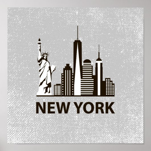 New York City | NYC Skyline Poster (Voorkant)