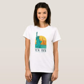New York City, NYC Skyline T-shirt (Voorkant volledig)