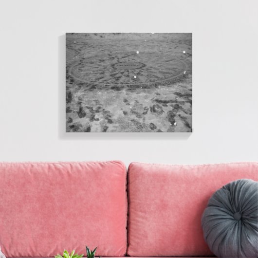 New York City NYC Strawberry Fields Central Park Canvas Afdruk (Insitu (Woonkamer))