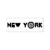 New York City NYC Trip Bagel Bagels Stamp Rubberstempel (Afrduk)