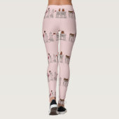 New York City NYC Valentijn Holiday Landmarks Leggings (Achterkant)