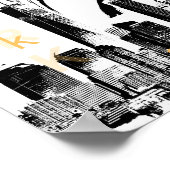 New York City NYC Vrijheidsbeeld pop Kunst Poster (Hoek)