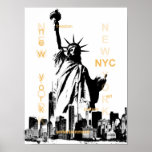 New York City NYC Vrijheidsbeeld pop Kunst Poster<br><div class="desc">New York City NYC Vrijheidsbeeld pop Kunst</div>