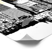 New York City NYC Vrijheidsbeeld pop Kunst Poster (Hoek)