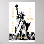 New York City NYC Vrijheidsbeeld pop Kunst Poster<br><div class="desc">New York City NYC Vrijheidsbeeld pop Kunst</div>