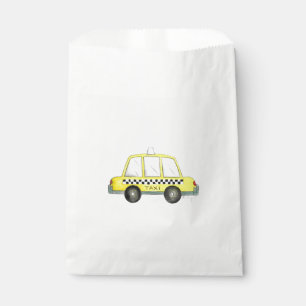 New York City NYC Yellow Checkered Taxi Cab Car Bedankzakje