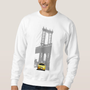 New York City Nyc Yellow Taxi Brooklyn Bridge Mann Trui