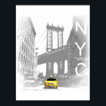 New York City Nyc Yellow Taxi Brooklyn Bridge Poster<br><div class="desc">New York City Nyc Yellow Taxi Brooklyn Bridge Pop Art Afbeelding</div>