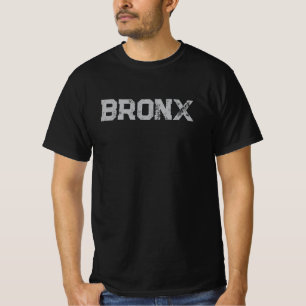 New York City Nyc Zwart En Grijs Aangepaste Tekst T-shirt