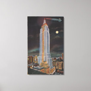 New York City, NYEmpire State Bldg in Canvas Afdruk