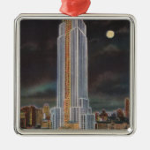 New York City, NYEmpire State Bldg in Metalen Ornament (Voorkant)