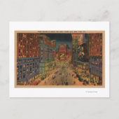 New York City, NYNight Uitzicht of Times Square Briefkaart (Voorkant)