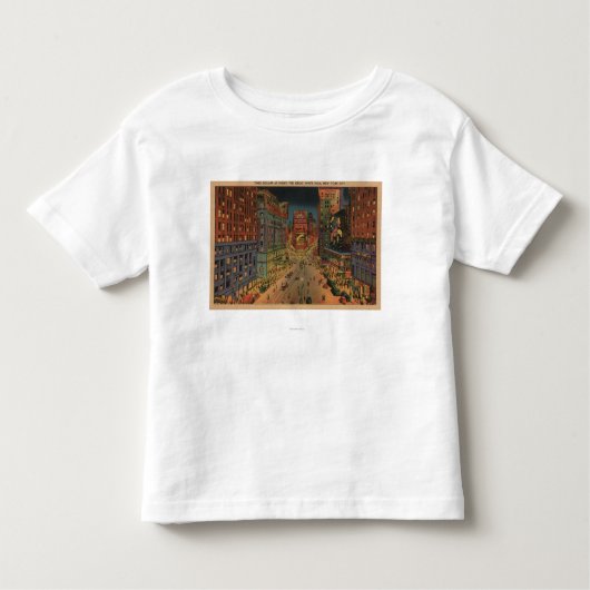 New York City, NYNight Uitzicht of Times Square Kinder Shirts (Voorkant)