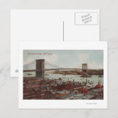 New York City, NYView of the Brooklyn Bridge Briefkaart (Voorkant / Achterkant)