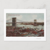 New York City, NYView of the Brooklyn Bridge Briefkaart (Voorkant)