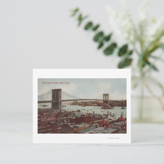 New York City, NYView of the Brooklyn Bridge Briefkaart (Staand voorkant)