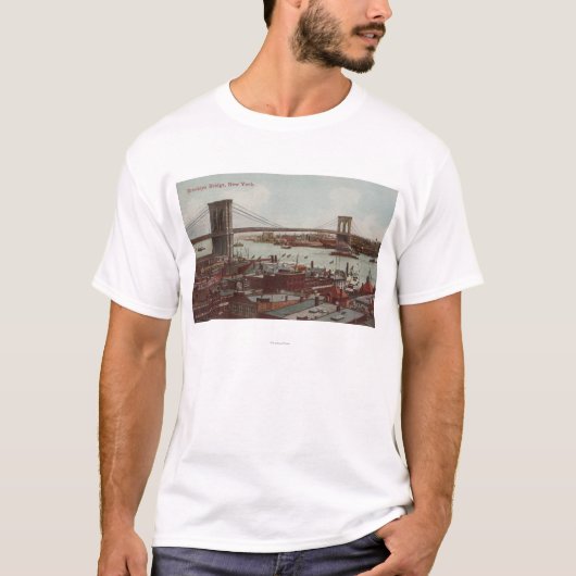 New York City, NYView of the Brooklyn Bridge T-shirt (Voorkant)