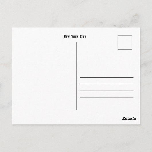 New York City - Oculus World Trade Center Briefkaart (Achterkant)