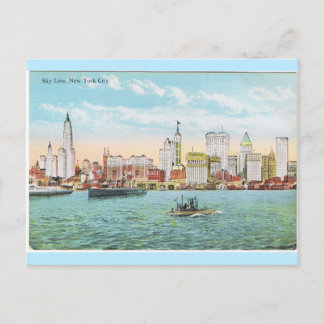 New York City Old Skyline Briefkaart