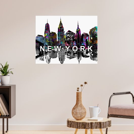 New York City op graffiti Poster (Woonkamer 3)