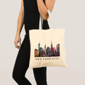 New York City op graffiti Tote Bag (Voorkant (product))