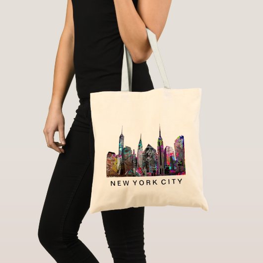 New York City op graffiti Tote Bag (Voorkant (product))
