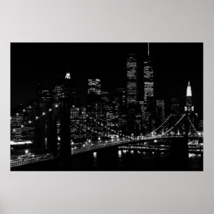 New York City op Night Poster