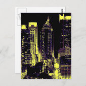New York City op 's nachts Briefkaarten (Voorkant / Achterkant)