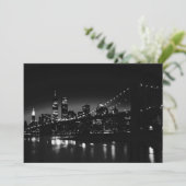 New York City op uitnodiging 's nachts (Staand voorkant)