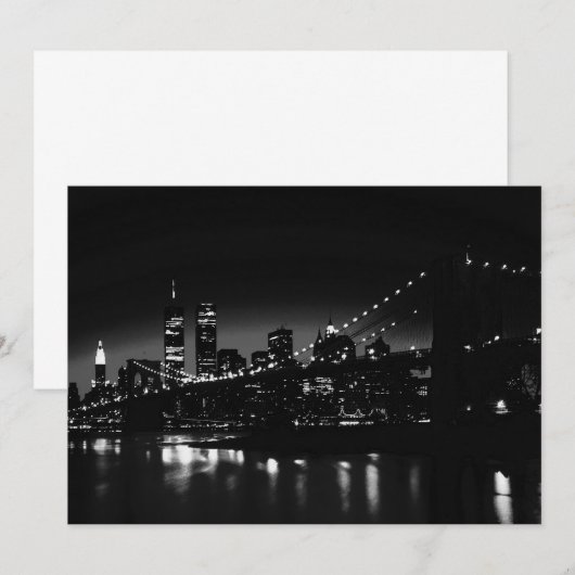 New York City op uitnodiging 's nachts (Voorkant / Achterkant)