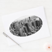 New York City Ovale Sticker (Envelop)