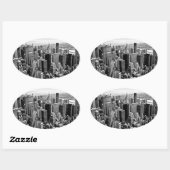 New York City Ovale Sticker (Vel)