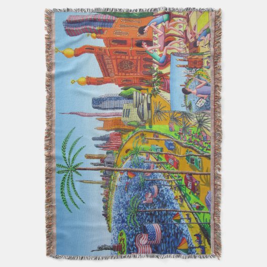 New York City Painting Deken (Voorkant Verticaal)