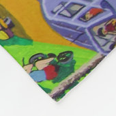 New York City Painting Fleece Deken (Hoek)