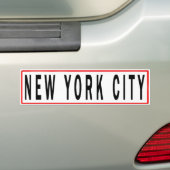 NEW YORK CITY-PANNEZEN BUMPERSTICKER (Op auto)