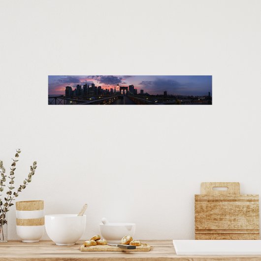 New York City Panorama Poster (Keuken)