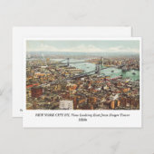 New York City Panoramisch Uitzicht FM Singer Tower Briefkaart (Voorkant / Achterkant)