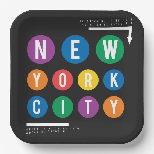 New York City Papieren Bordje (Voorkant)