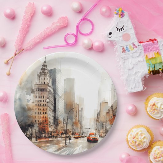New York City Papieren Bordje (Feest)