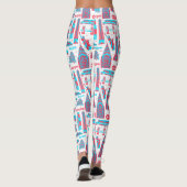 New York City Pattern White Leggings (Achterkant)