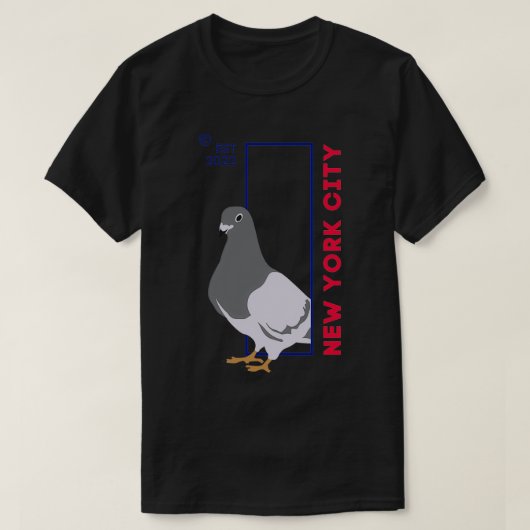 New York City Pigeon T-shirt (Design voorkant)