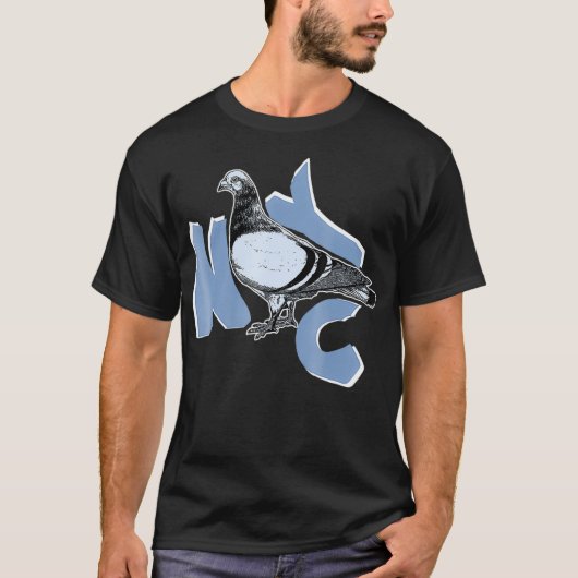 New York City Pigeon T Shirt - NYC Animals en (Voorkant)