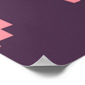 New York City Pink Vintage Travel Poster (Hoek)